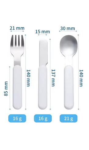 Set 3 couverts enfant – Plastique & inox sublimation – Image 2