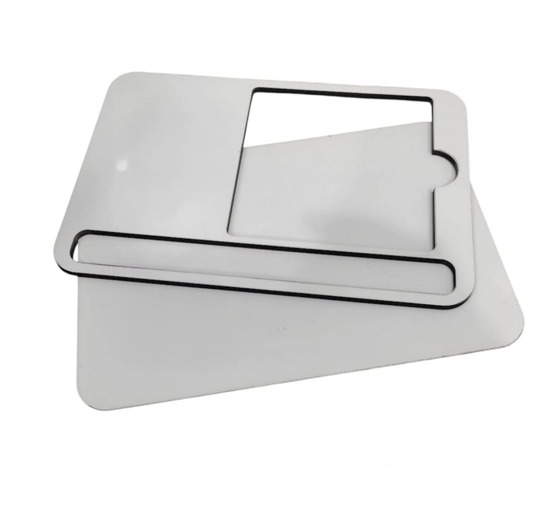 Support bureau pour Post-it et stylo en MDF personnalisable – plaque sublimation – Image 3