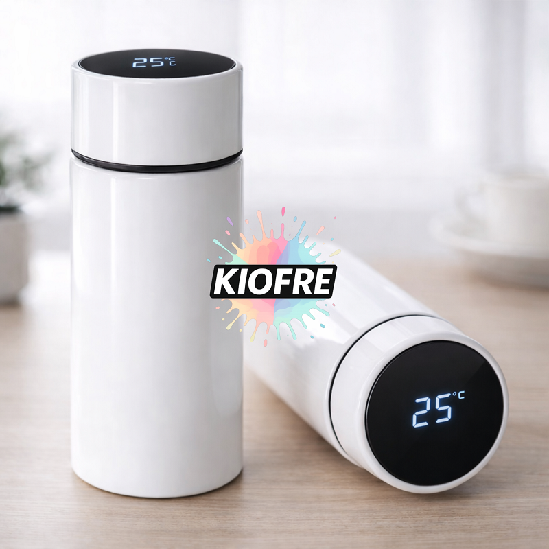 Thermos Intelligent 350 ml avec Affichage de Température LED pour Sublimation
