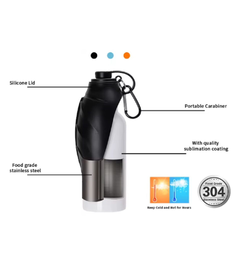 Thermos abreuvoir 600 ml (20 oz) pour animaux en acier inoxydable pour sublimation – Image 4