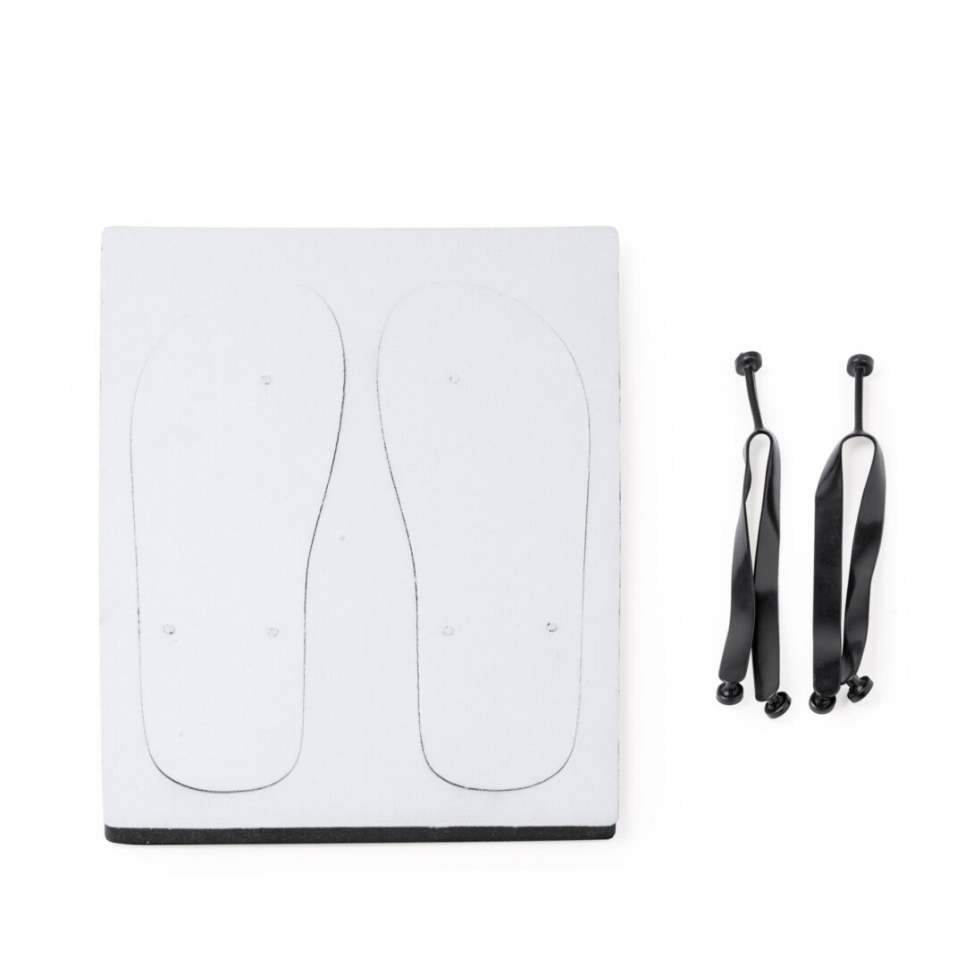 Tongs blanches adulte pour sublimation personnalisable – Semelle confortable en PE – Image 2