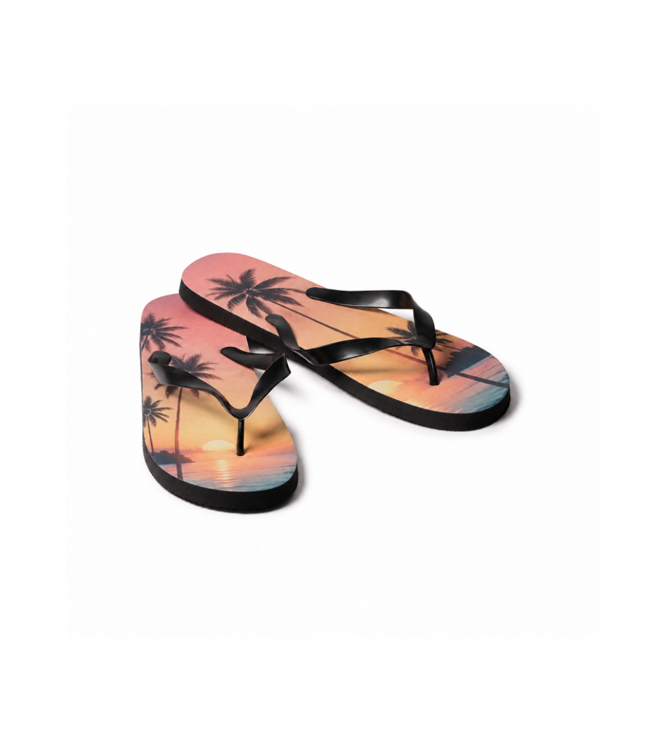 Tongs blanches adulte pour sublimation personnalisable – Semelle confortable en PE – Image 4