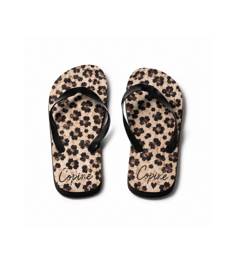 Tongs blanches adulte pour sublimation personnalisable – Semelle confortable en PE