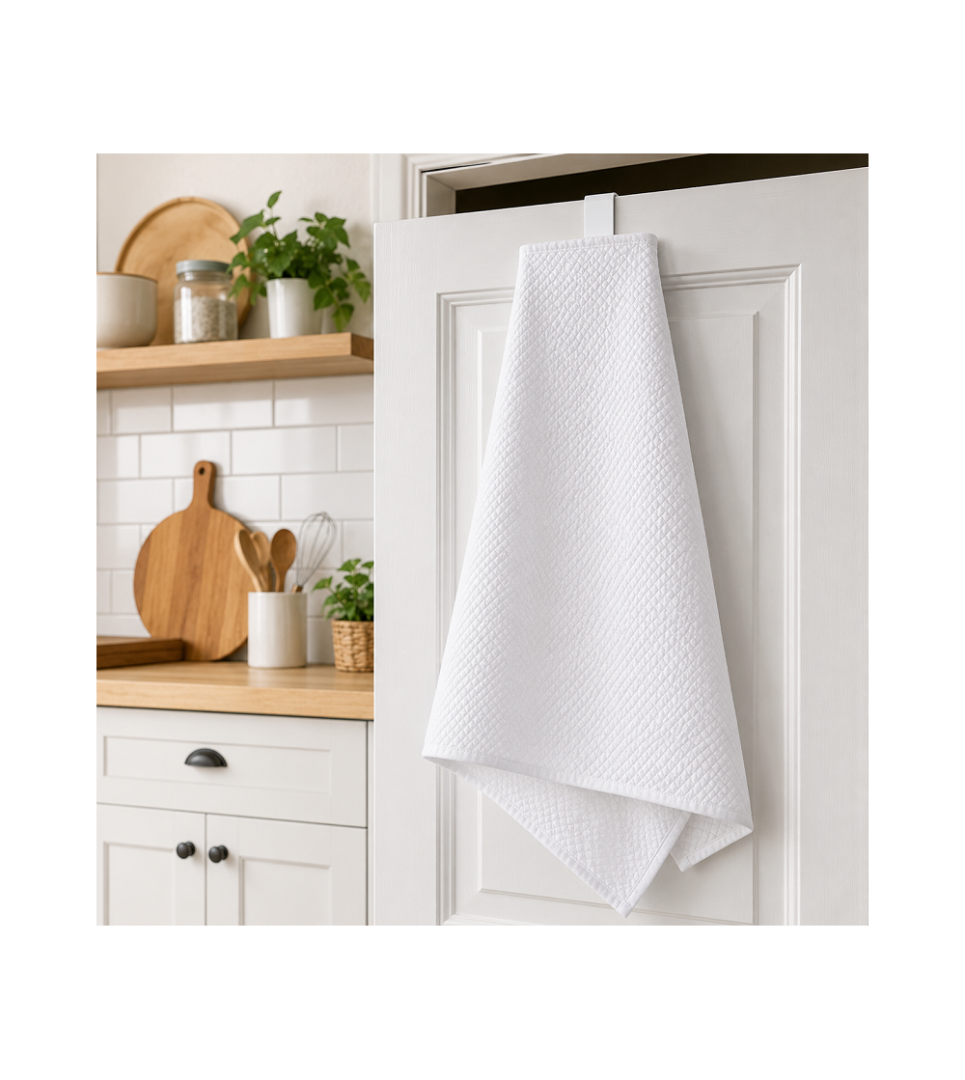 Torchon blanc 40 × 60 cm spécial sublimation – Support textile personnalisable