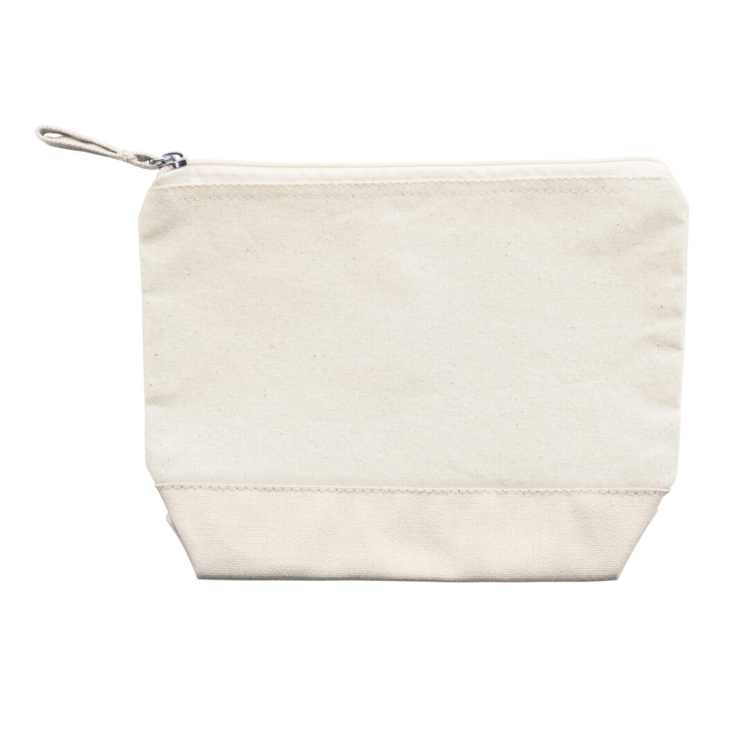 Trousse / pochette coton bicolore – Personnalisable – Image 6