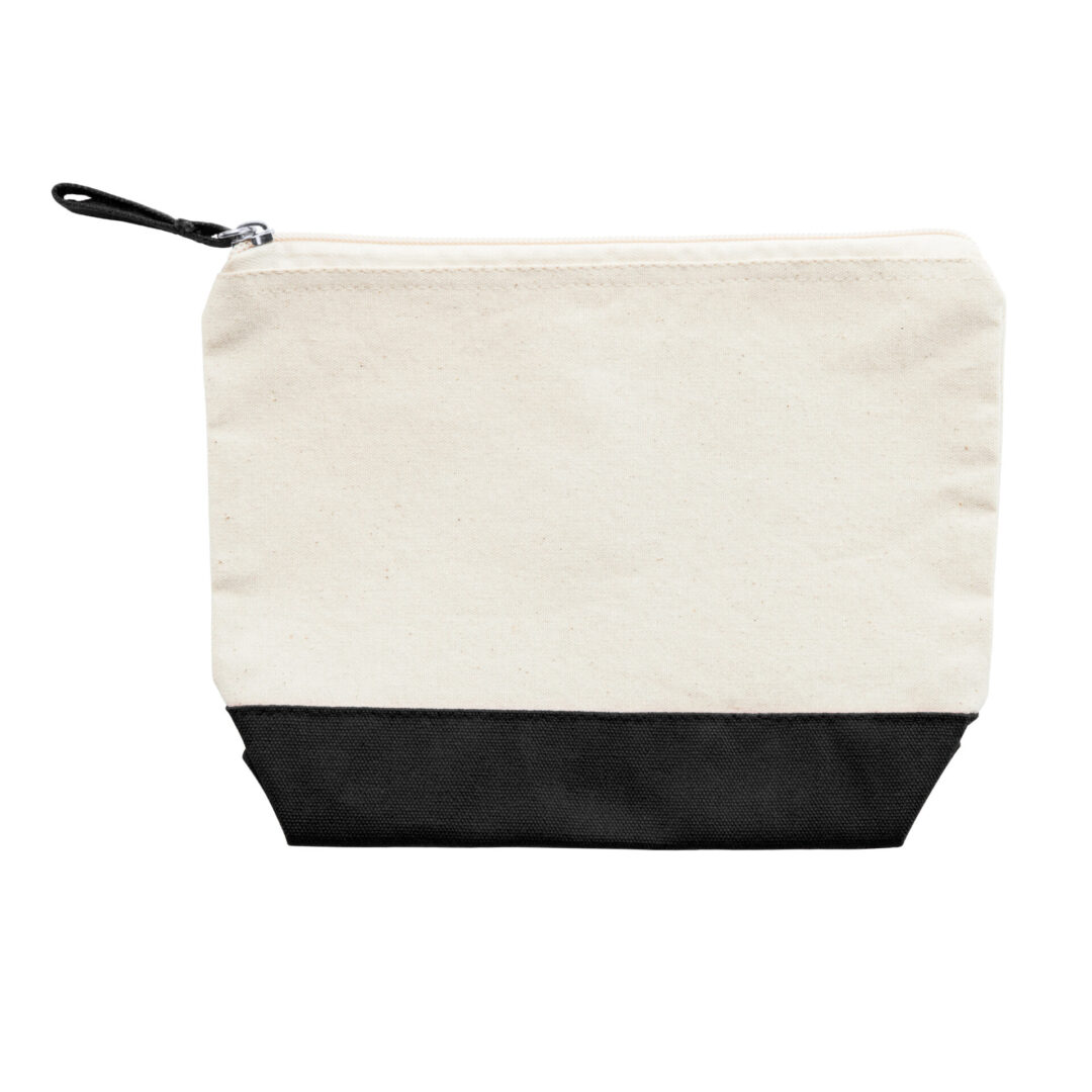 Trousse / pochette coton bicolore – Personnalisable – Image 4