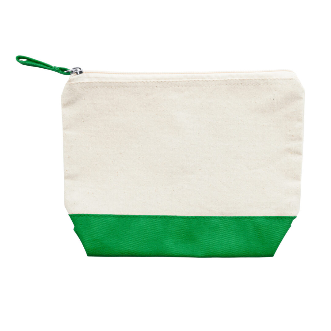 Trousse / pochette coton bicolore – Personnalisable – Image 2