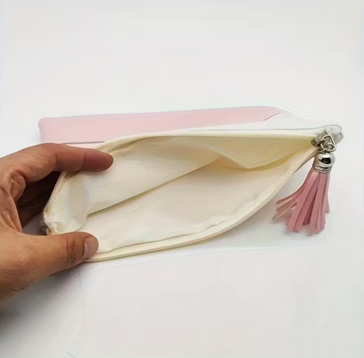 Trousse et sac bicolore polyester / similicuir sublimation – Image 4