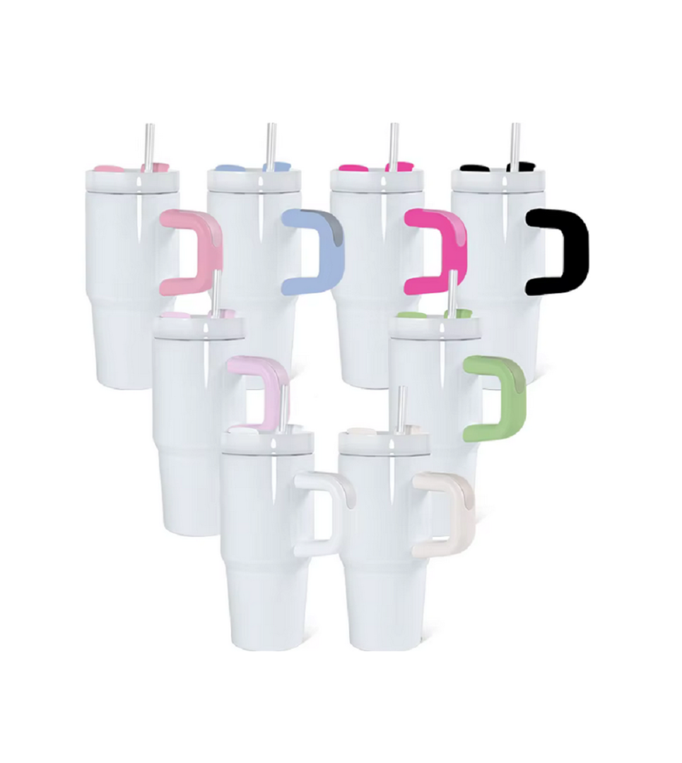 Tumbler 14 oz (414 ml) sublimation en acier inoxydable avec poignée