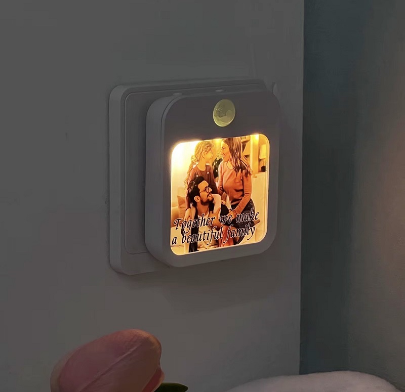 Veilleuse LED avec détecteur de mouvement et plaque aluminium pour sublimation