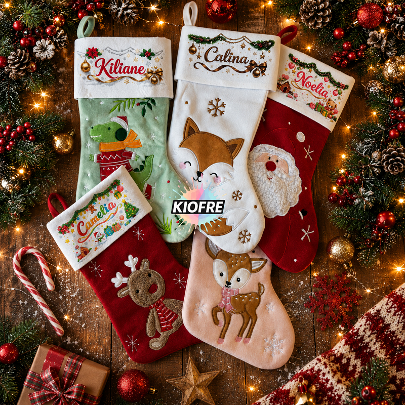 Chaussette de Noël personnalisable à décorer – Sublimation, Flocage, Broderie et Marquage – Image 4