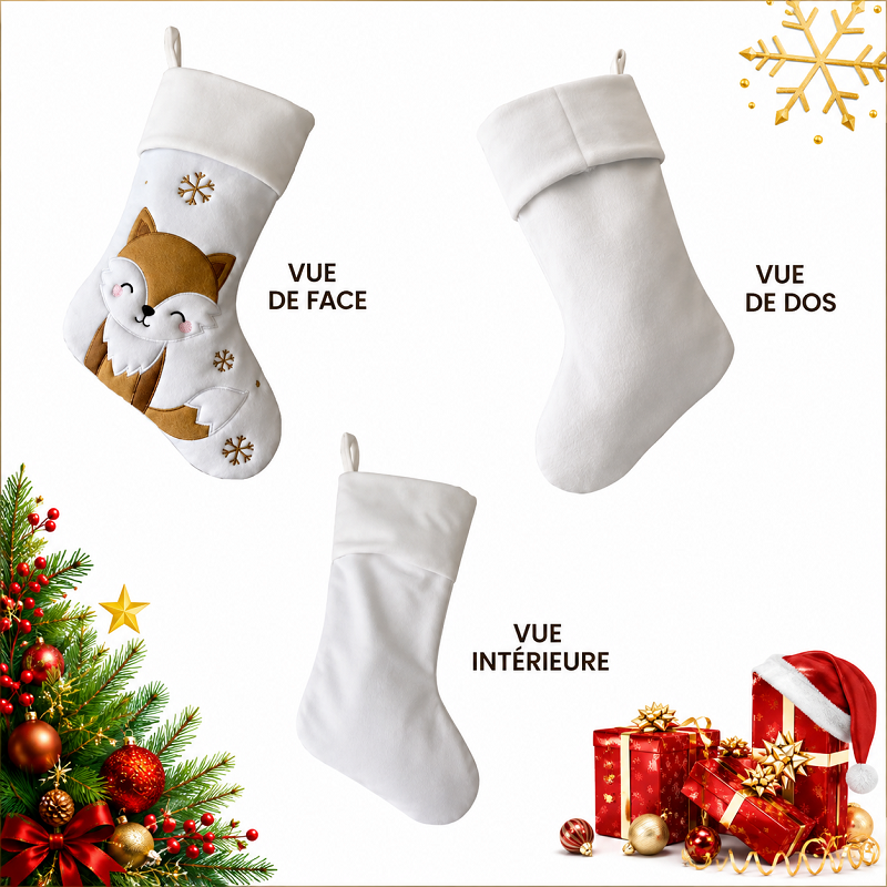 Chaussette de Noël personnalisable à décorer – Sublimation, Flocage, Broderie et Marquage – Image 3