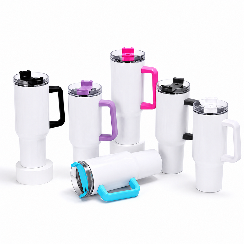 Tumbler 40 oz / 1,2 L avec poignée – Inox 304 – Spécial sublimation
