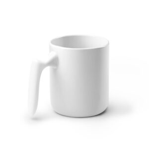 Mug 350 ml en céramique blanche à poignée ouverte – À personnaliser par sublimation