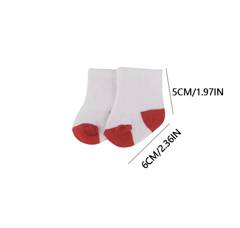 Chaussettes bébé blanches pour sublimation – 10 couleurs – Image 3