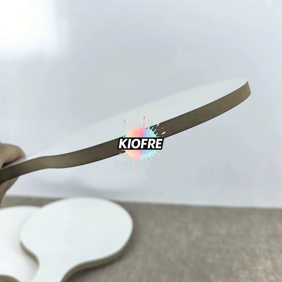 Raquette de ping-pong en MDF à sublimer – Blanc & noir – Exclusivité KIOFRE – Image 3